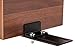 Wall Mount Floor Guide for Barn Door Hardware, Powder Coated Black