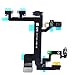 Johncase Power On/Off Volume Buttons Silent Switch Vibration Button Microphone LED Flash Module Cam Flex Cable W/Brackets Preinstalled Replacement Part Compatible for iPhone 5s (All Carriers)