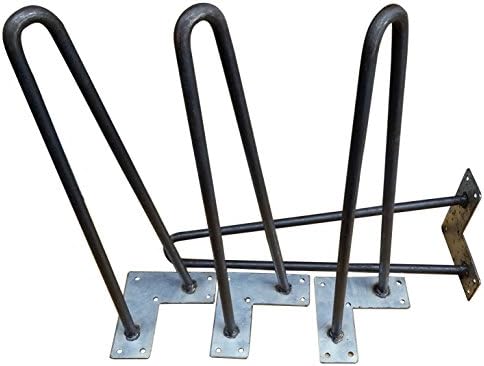 Raw Unfinished Steel Hairpin Legs for Your DIY Project Set of 4 Legs of The 24 Inch Tall Size
