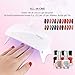 Aokitec Mini UV LED Nail Lamp, Portable Gel Light Mouse Shape Pocket Size Nail Dryer with USB Cable for All Gel Polish(White)