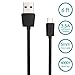 Long Micro USB Cable 6ft [2Pack] - PowerJive PREMIUM - High Speed - Thin Connector - Extra Thick Cable for Android, Samsung, HTC, Nokia, Motorola and more (Black)