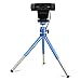 Lightweight Mini Webcam Tripod Logitech Webcam C920 C922 Small Camera Tripod Mount Cell Phone Holder Stand (Blue) primary
