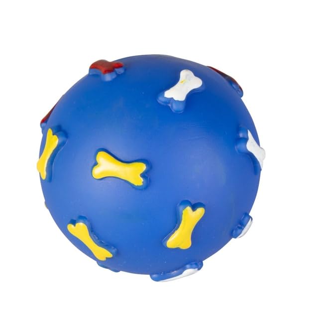 MICA Dog Toy Ball Paw Blue Approx. 9 cm