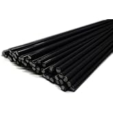 JOUNJIP Polypropylene PP Plastic Welding Rods Round 1/8in dia x 13 in. 40pk | 3mm Round Sticks, 13" Long, For Car Headlight Tab Repairs