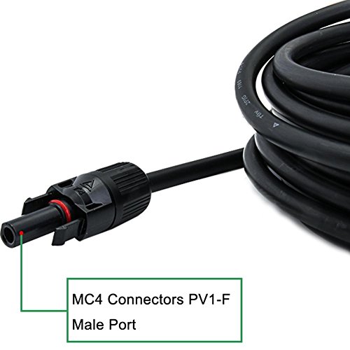 Sun YOBA 10 AWG Solar Panel Extension Cable Wire (10 ft.) with MC4 Connectors
