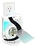 Hamilton Beach TrueAir Plug-Mount Air Freshener Odor Eliminator for Common Household-Tobacco, Pet, Bathroom & Trash, On/Off Fan, with Nightlight and Carbon Filter + Green Meadow Cartridge, White