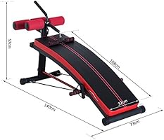 HOMCOM Banco de Musculación Banco Abdominal Pesas Estiramiento de ...