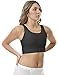 Underworks MagiCotton Sports and Binding Minimizer Bra Black 34-inch Chest