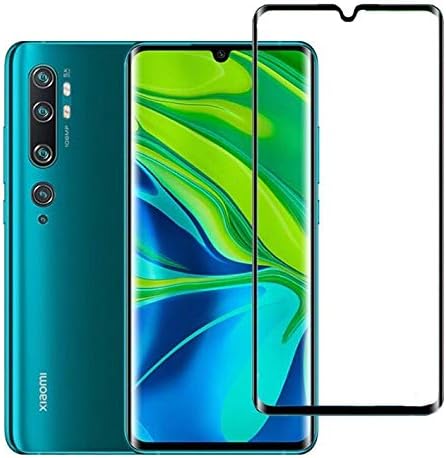 Azzil® 9H Tempered Glass 5D HD Protector for Xiaomi Mi Note 10 (Black)