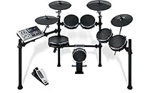 Alesis DM10 Studio Mesh Kit | Ten-Piece Professional Electronic Drum Set with Black Aluminum StageRack (Mesh Drum Pads)
