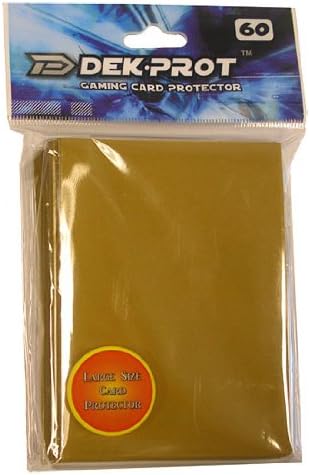 Standard D Dek Prot Flat Gaming Card Sleeves Sunset Gold 60 Count
