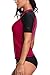SOCIALA Short Sleeve Swim Shirts Womens Rashguard Swimsuit UPF 50+ Swim Shirt M