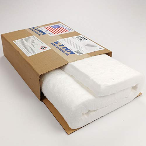 Lynn Manufacturing Kaowool Ceramic Fiber Insulation, 1" Thick x 12" x