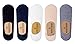 Socks n Socks-Women's 100% Turkish Cotton Touch 3 & 5 pair No-Show Non-Slip Socks
