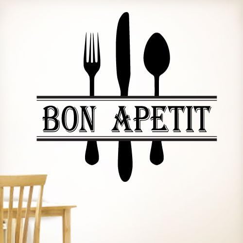 WQF000017_72 Bon Apetit 72 Inch Quote Vinyl Wall Decal