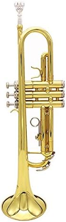 SOUND HOUSE 31 Lade Bb Copper Golden Trumpet Brass Band with Glove Brush Clean Cloth