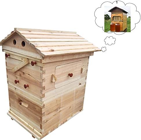 XBTECH 7PCS Bee Supply Tool Hive Frames Wooden House Bee Bees Beehive Beekeeping Equipment Automatic honey Hive flow Beehive Hive Beekeeper recommended
