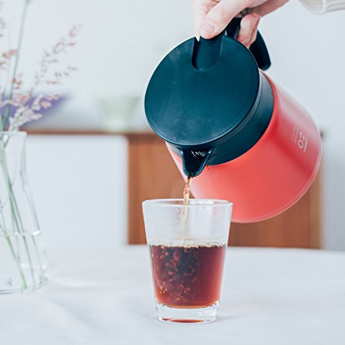 HARIO VHS-60R Double Vacuum Structure, 600ml, Red