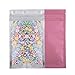 100 Assorted Translucent/Silver/Colored Flat Metallic Foil Mylar Zip Lock Bags Pouch 8.5x13cm (3.3x5.1