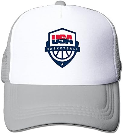 CCbros USA Basketball Rio 2016 Olympic Logo Running Mesh Back Hats Caps One Size Fit All Ash