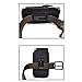 AIScell Universal Metal Belt Clip Hip Holster Pouch Case for Brigadier, Ultra Rugged Black Canvas Nylon Pouch Waist Carrying Case with Carabiner Hook Can Be Used Vertically or Horizontally
