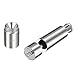 Salt Pepper Grinder Stainless Steel Salt and Pepper Mill Seasoning Mill One Hand Operated Mini Thumb Push Muller for Peppercorns, Sea Salt, Spices