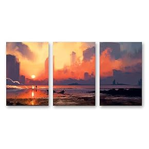 Abstract Dream Place Landscape Painting Artwork for Home...