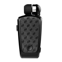 Jinxuny Waterproof Bluetooth Earphone Earpiece Earbud Earphones Headphones Compatible with Most Devices with Sensitive Range Alerts and Vibrate Incoming Call Alarm (Color : Black)