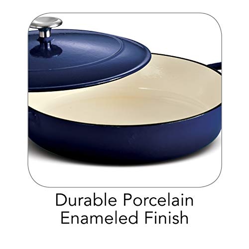 3 Tramontina+Enameled+Covered+Braiser+Gradated