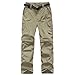 Kids Monolayer Can be Split Super Stretch Quick Drying Outdoor Pants 3301 Khaki X-Large