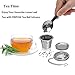 Tea Infuser, 3 Premium Stainless Steel Tea Ball Strainers & Cooking Infuser, 2 Size with Fine Mesh, Drip Trays, Extended Chain Hook to Brew Loose Leaf Tea, Spices & Seasonings