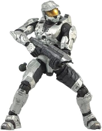Action Figure - Halo 3 - Séries 1 - White Spartan Soldier Blanc - Mark VI