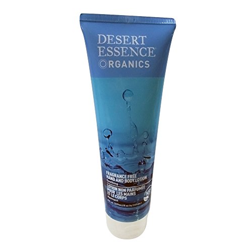 Desert Essence Pure Hand and Body Lotion Unscented, 8 Fluid Ounce