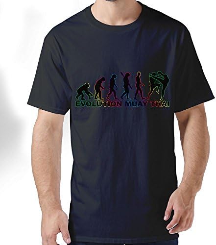 HFLOD PLODFC Muay Thai Boxing Evolution Martial Arts MMA Men's Classic Short-Sleeve Crewneck Cotton T-Shirt