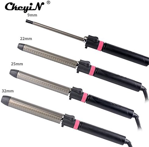 9 22 25 32 Mm Hair Curler Styling Tools Deep Wave LCD Digital Titanium Professional Hair Waver Magic Curling Iron Stick S42 9mm