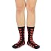 TeeHee Women's Cotton Crew Socks for Valentine's Day - Heart and Love Design, 6 Pairs, 9-11 Sock Size