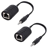 HDTVhookup.com Headphone Jack to 3.5mm Audio Balun Extender Over Cat5