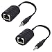 HDTVhookup.com Headphone Jack to 3.5mm Audio Balun Extender Over Cat5