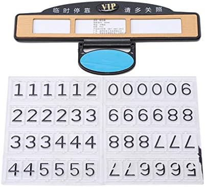LLZIYAN Car Temporary Parking Card Hidden Mobile Number Plate Notification Phone Number Card Car Interior Accessories,Gold