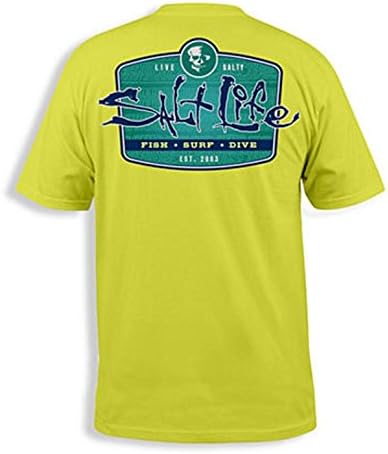 Salt Life Mens S/S Sea Tribe Graphic Tee Shirt T-Shirt (Large) Margarita Yellow