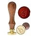 Letter T Wax Seal Stamp, Yoption Vintage Retro Brass Head Wooden Handle Alphabet Letter T Classic Sealing Wax Seal Stamp (T)