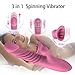 G Spot Vibrator Adult Sex Toys, Rechargeable Waterproof Vibrating Dildos, Dual Motors Tongue Stimulator, Clitoris Vagina Penis Silicone Stimulator Wand Massager, Sex Toy for Women & Couples