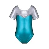 Baby Girls One-piece Shiny Athletic Leotard Ballet Tutu with Bow