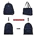 Baolifeng Lightweight Durable Backpack Foldable Tote Bag Camping Outdoor Hiking Daypack (Navy)