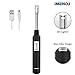 Metal Electric Arc Lighter, imenou Alloy Rechargeable Flameless USB Grill Lighters Long Li-ion Battery 1000 Times Spark Auto Power Off, 360° Flexible & Windproof, Best for BBQ Camping (Metal Black)