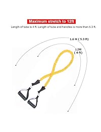 Juego de bandas de resistencia, 11 piezas con 5 bandas elásticas de ejercicio, anclaje de puerta, correas de tobillo, asas de espuma, bolsa de transporte, bandas de resistencia resistente con mangas de nailon protectoras para entrenamiento de resistencia