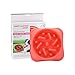 HSpet-HOME Dog Bowls Slow Feeder Fun Interactive Anti-Choke Pet Bowl Non-Slip Drink Water Bowl Healthy Food Bowl Bloat Stop Happy Foraging Bowl (Red)