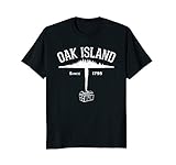 Oak Island Island and Treasure Gift T-Shirt - White