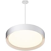 Echo - 40W 1 LED Pendant-5 Inches Tall and 24 Inches Wide-White Finish -Traditional Installation