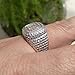 ZHQUN 18K Gold Cluster ICED Out Lab Simulated Diamond Band MICROPAVE Mens Pinky Ring (10)